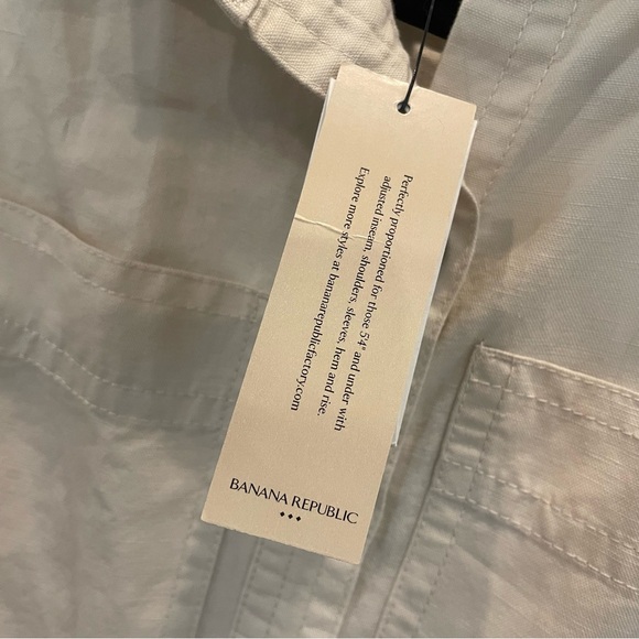🤍 NWT Banana Republic Linen Blend Jumpsuit (XS Petite) - Picture 8 of 14